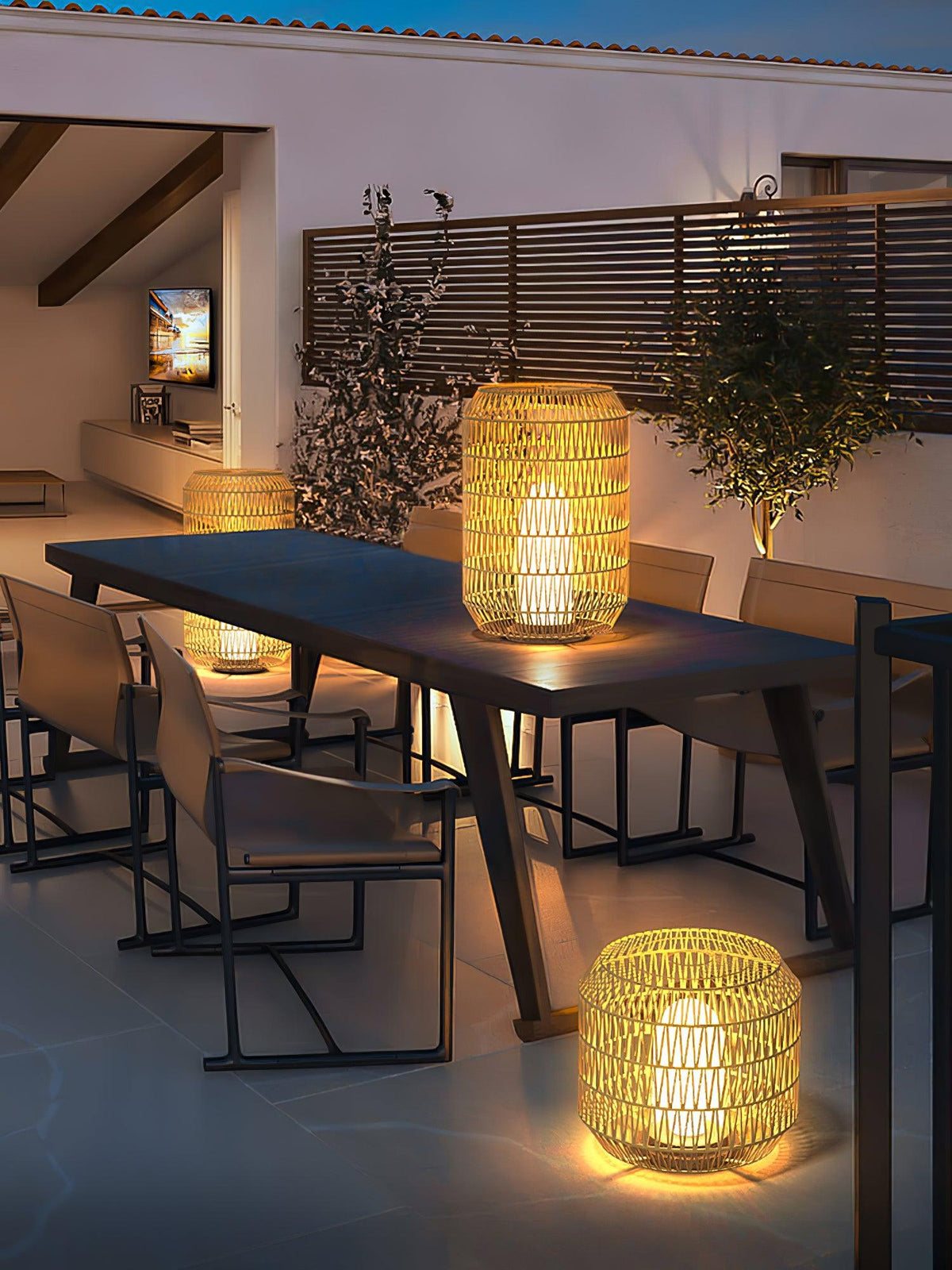 Woven Rattan Outdoor Lamp - view 21