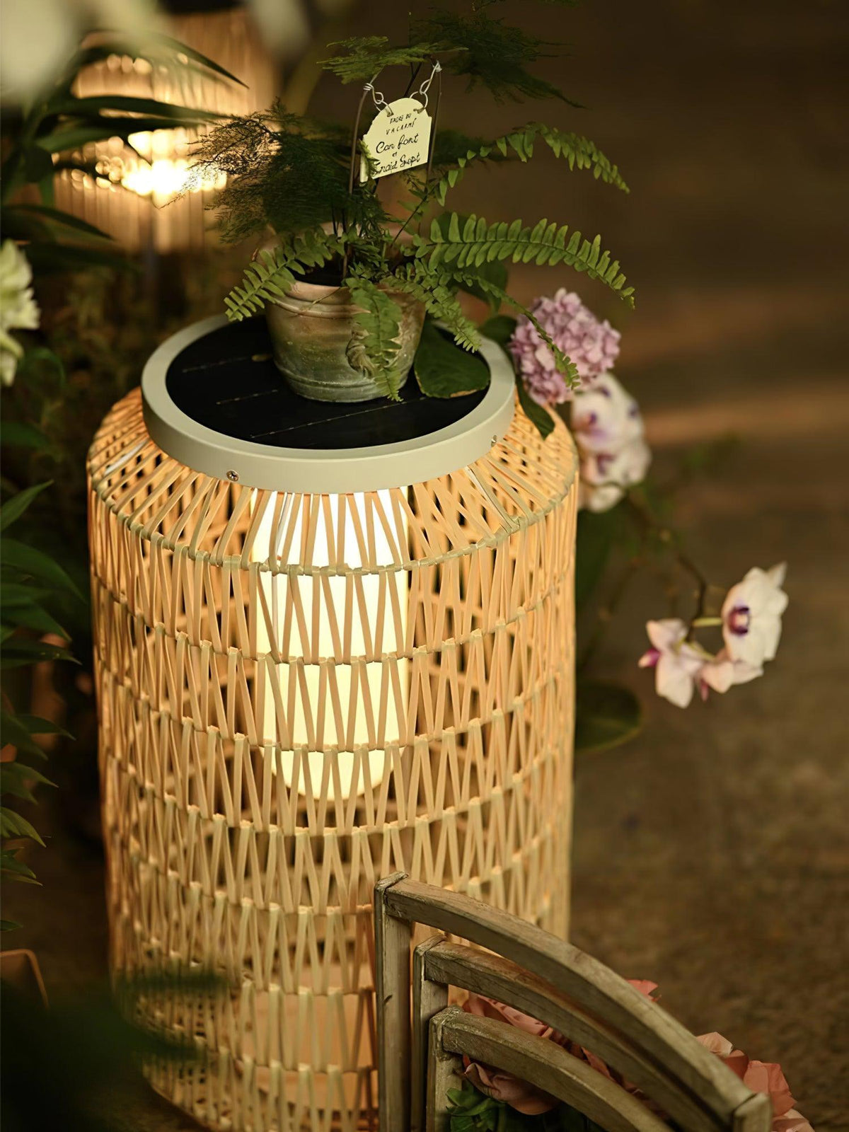 Woven Rattan Outdoor Lamp - view 22