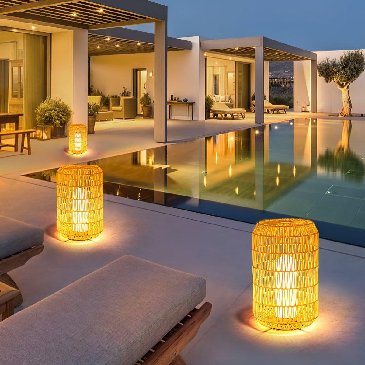 Woven Rattan Outdoor Lamp - view 5