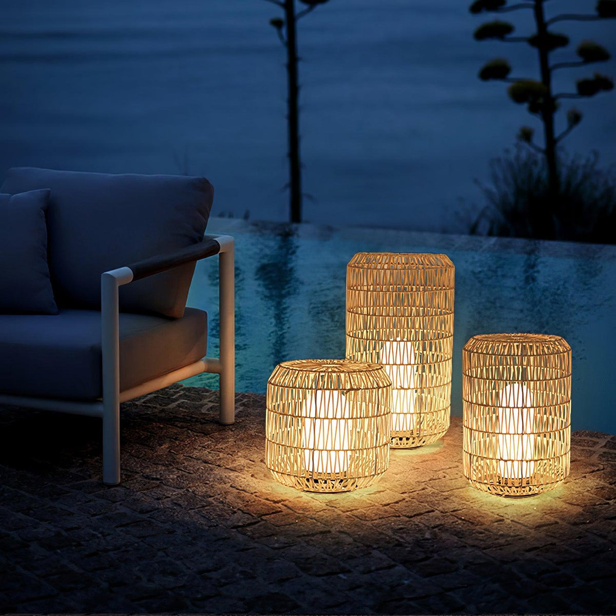 Woven Rattan Outdoor Lamp - view 25