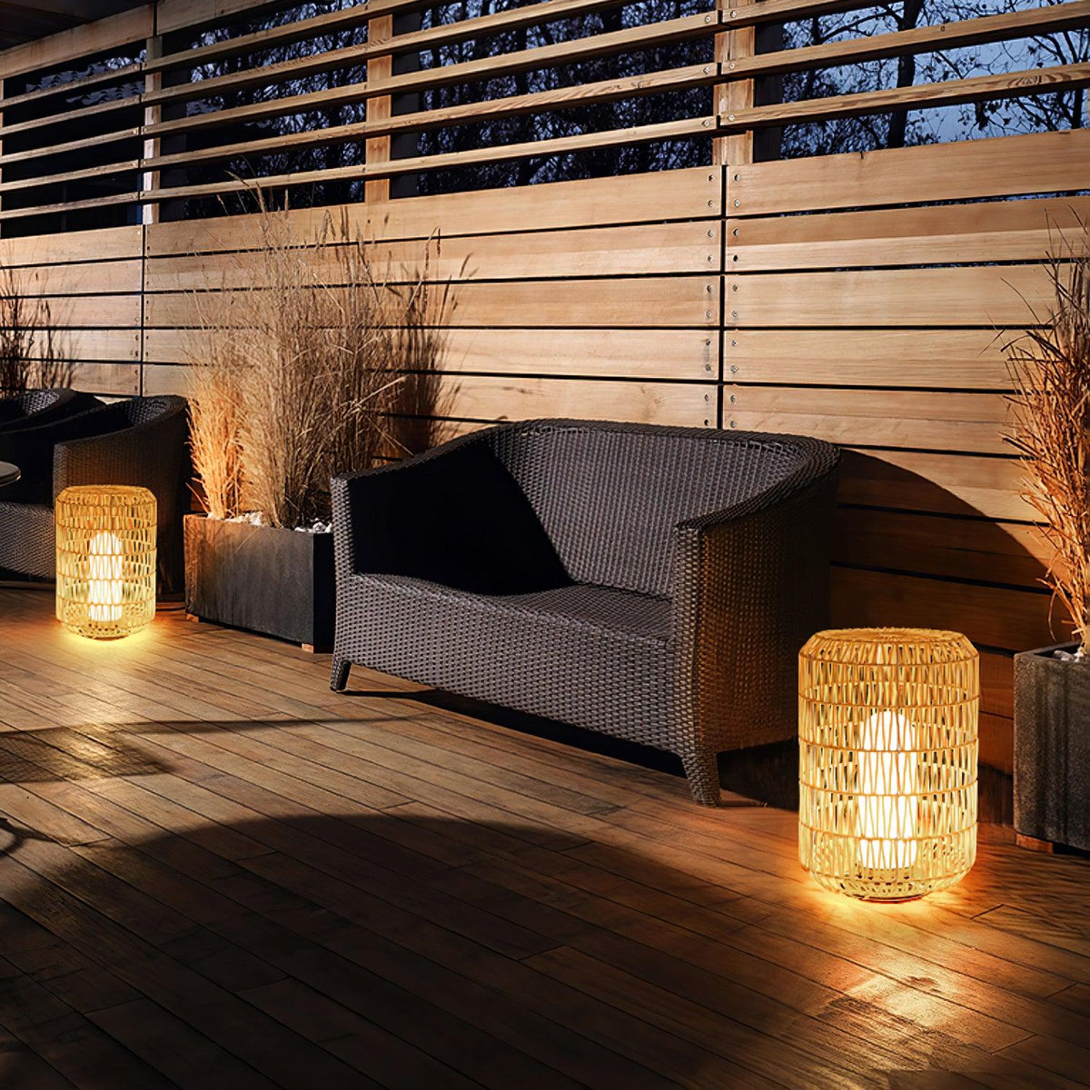 Woven Rattan Outdoor Lamp - view 26