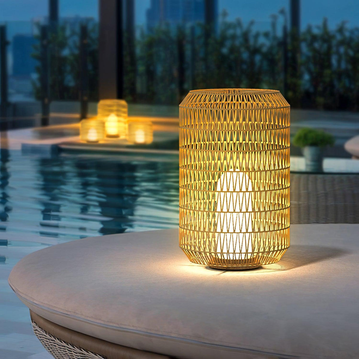 Woven Rattan Outdoor Lamp - view 33