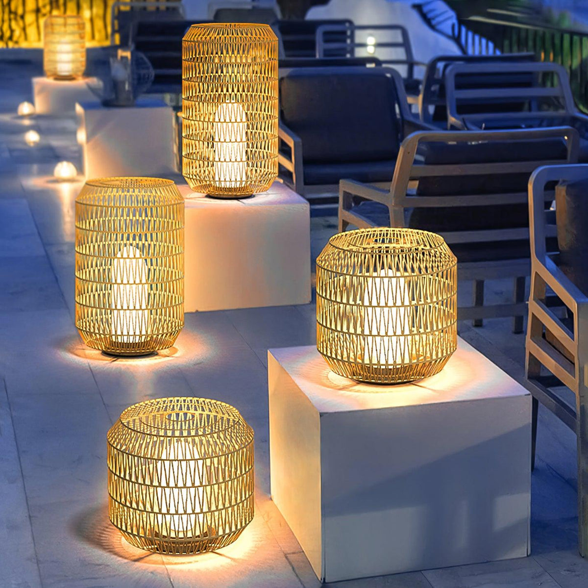 Woven Rattan Outdoor Lamp - view 40