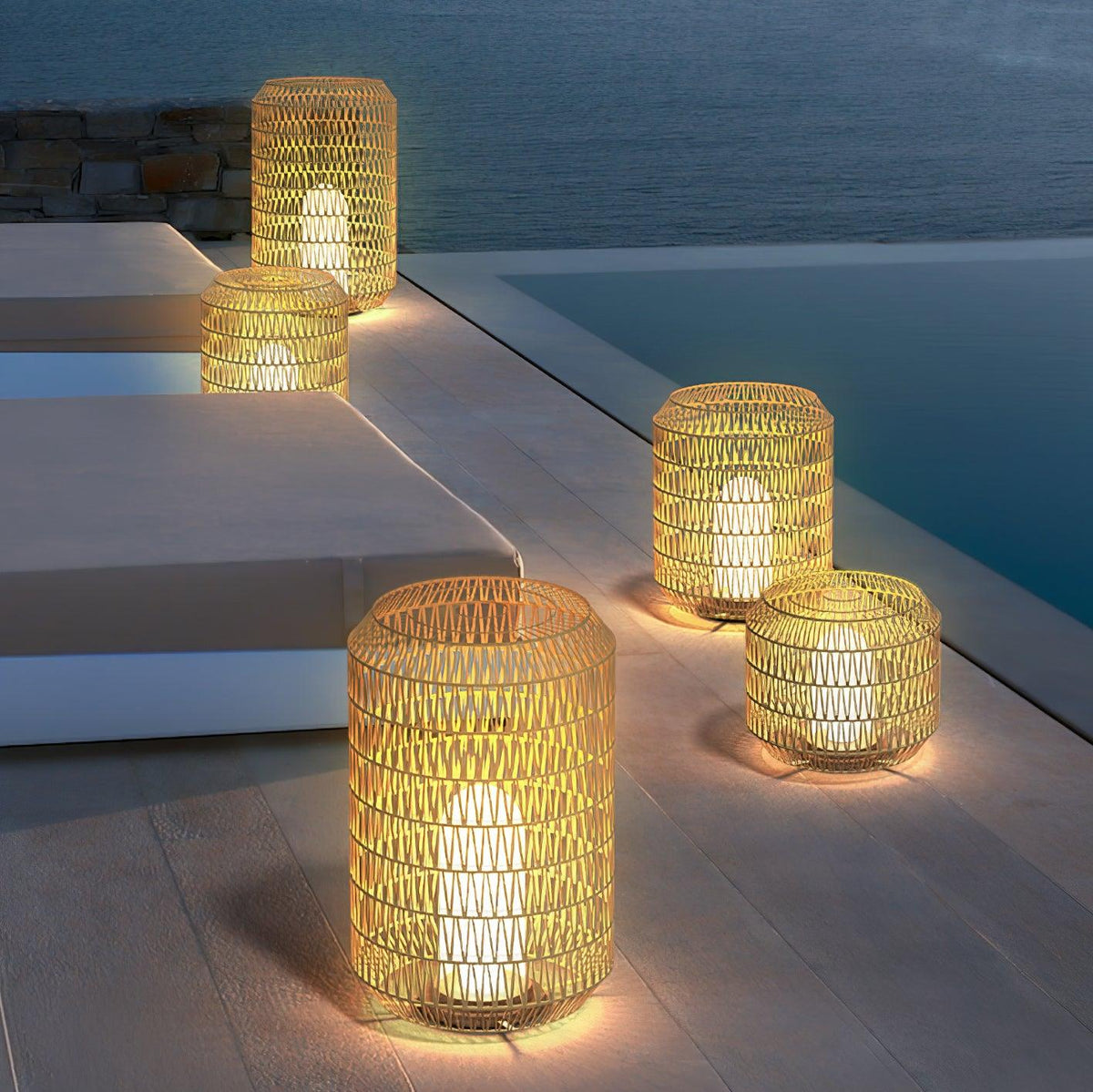 Woven Rattan Outdoor Lamp - view 45