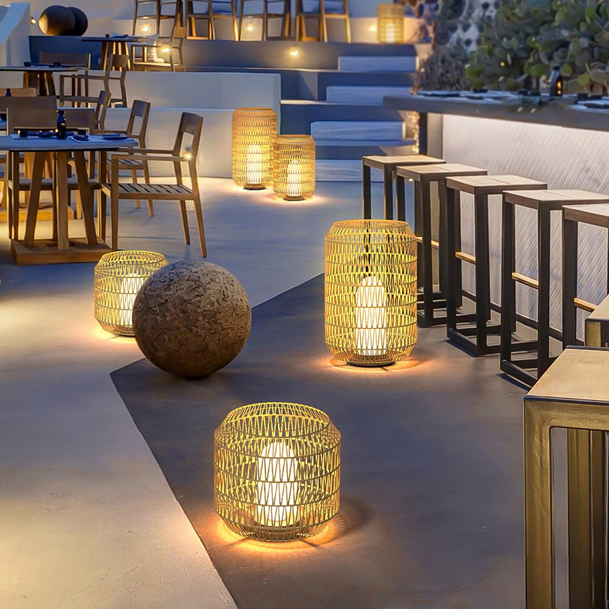 Woven Rattan Outdoor Lamp - view 48