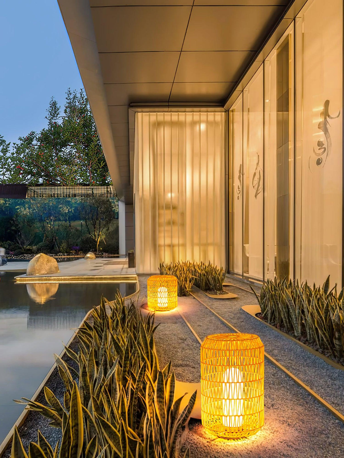 Woven Rattan Outdoor Lamp - view 49