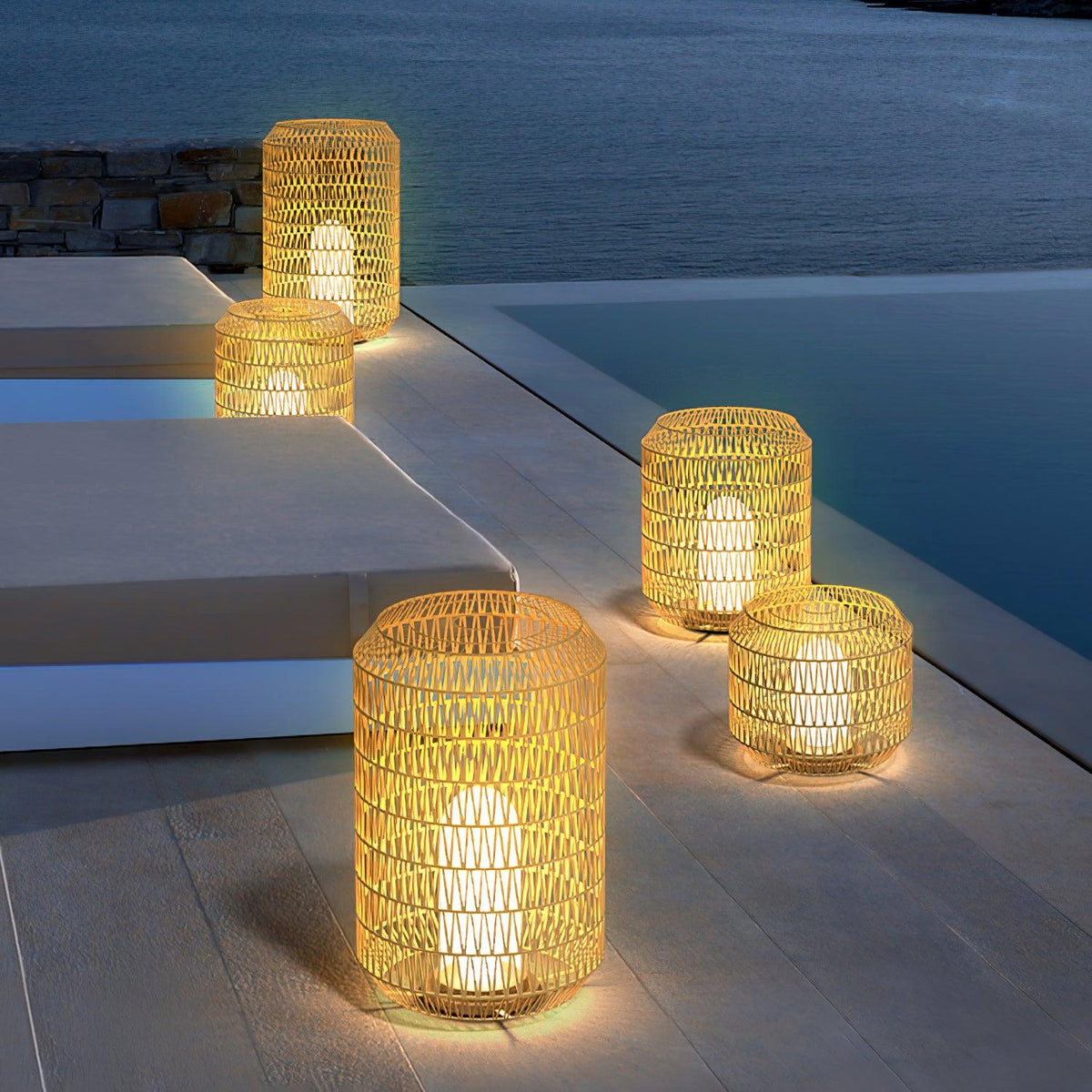 Woven Rattan Outdoor Lamp - view 18