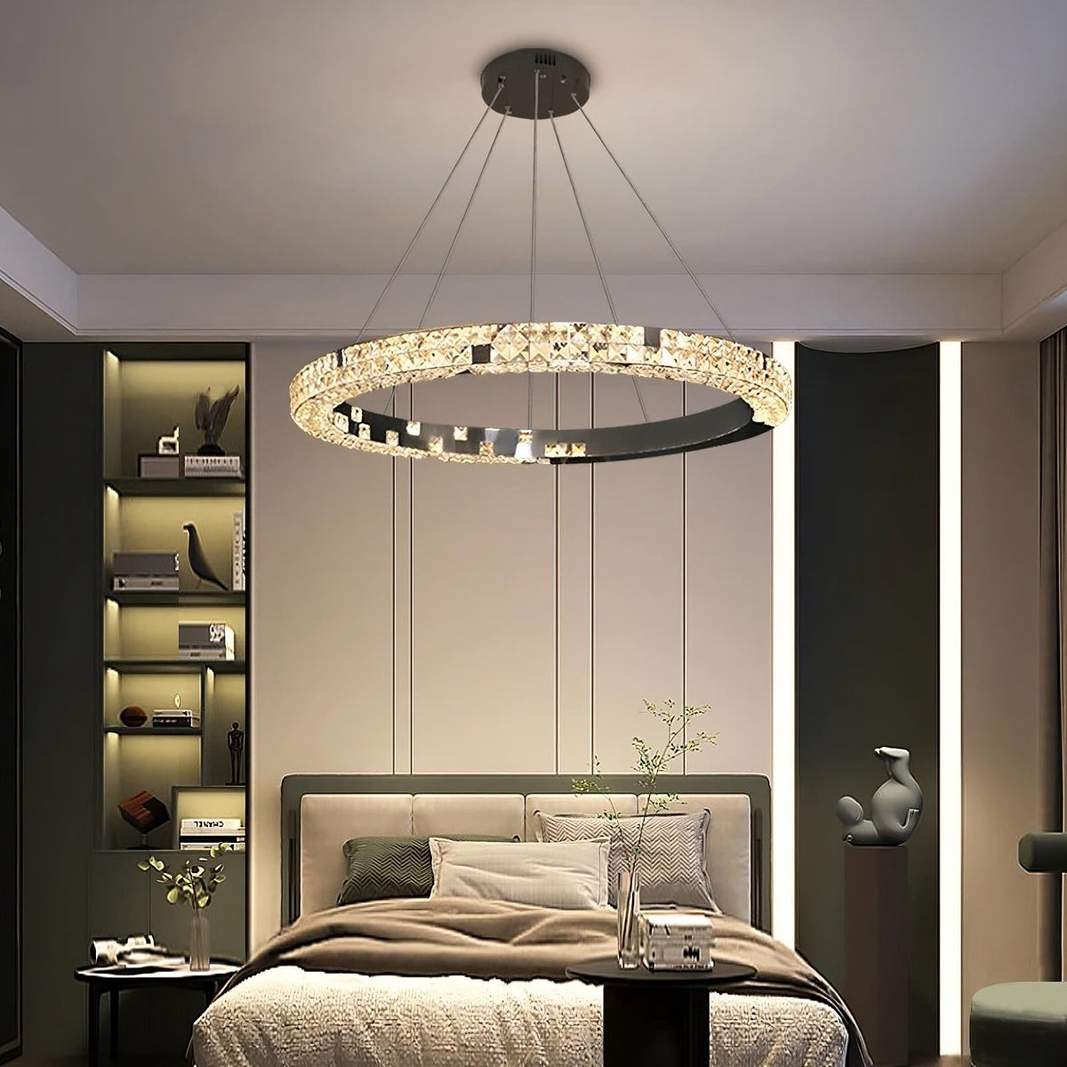 Bacci Crystal RingModern Chandelier - view 2