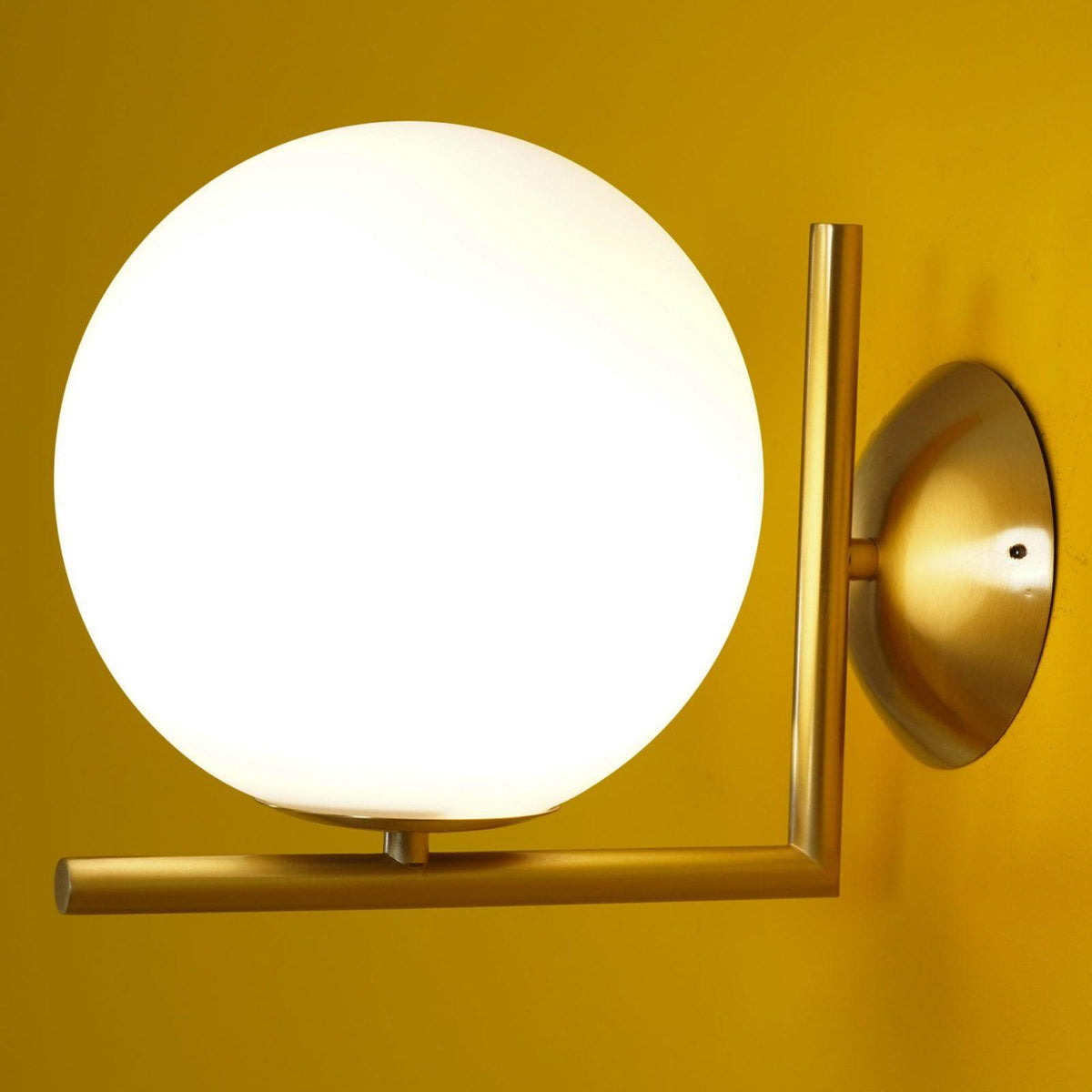Blown Glass Opal Glass Wall Lamp - view 18