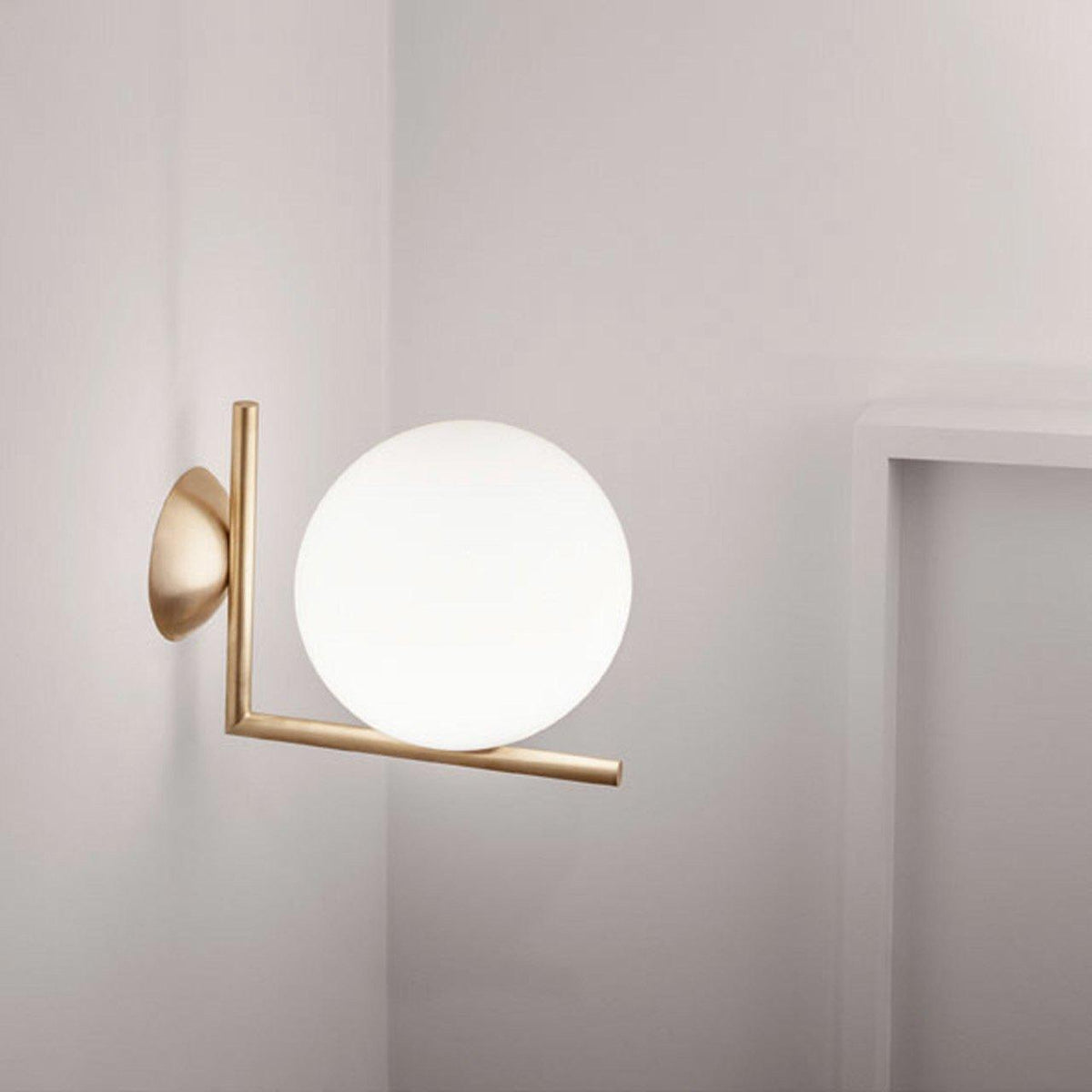 Blown Glass Opal Glass Wall Lamp - view 12