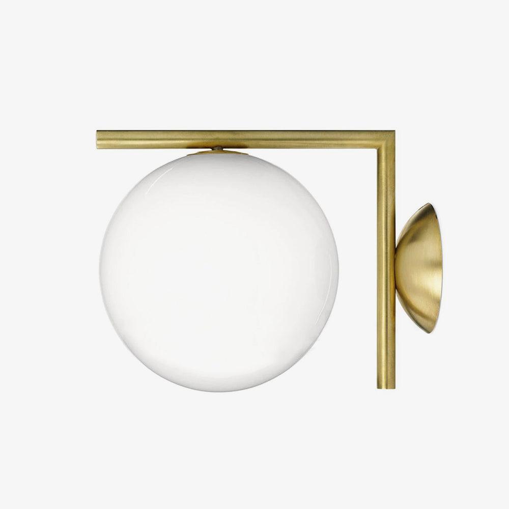 Blown Glass Opal Glass Wall Lamp - view 23