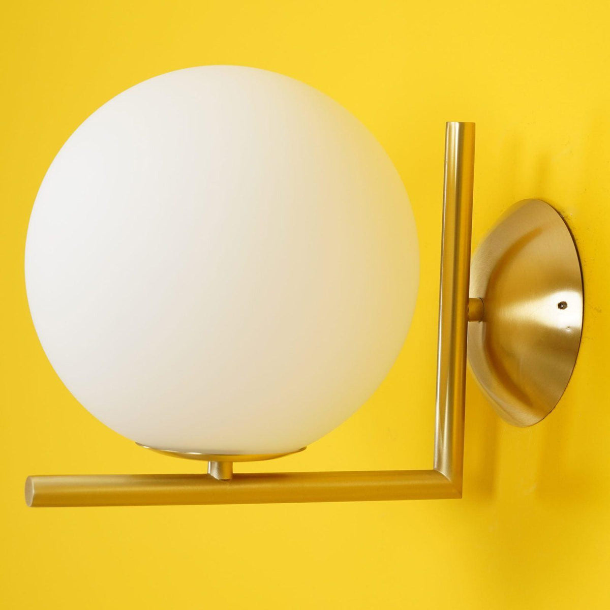 Blown Glass Opal Glass Wall Lamp - view 19