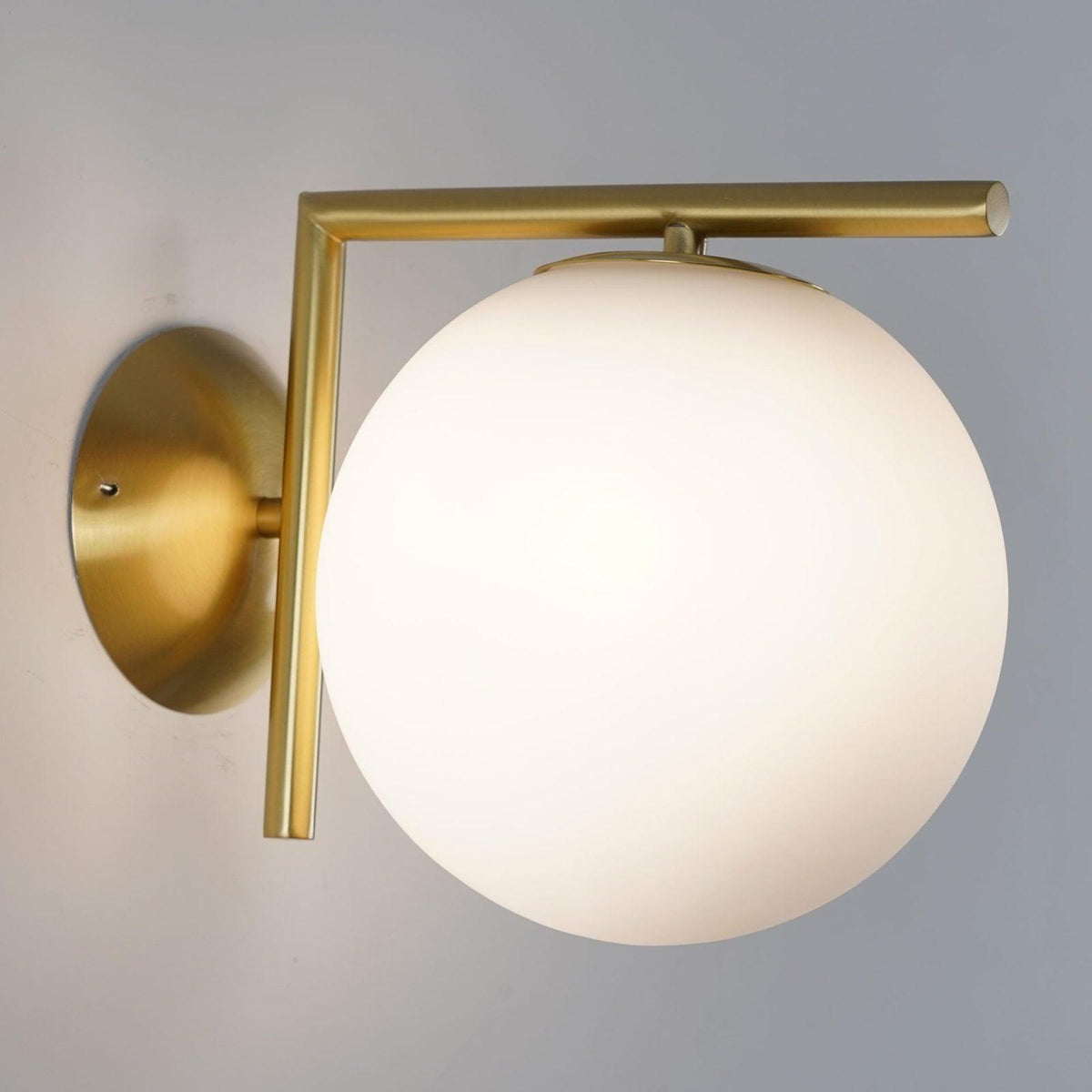 Blown Glass Opal Glass Wall Lamp - view 30