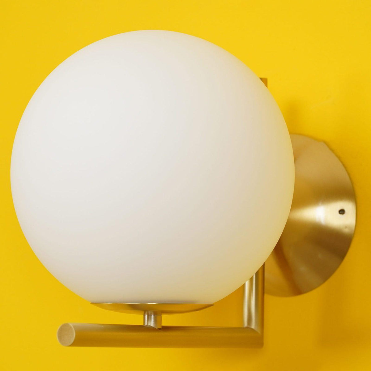 Blown Glass Opal Glass Wall Lamp - view 20