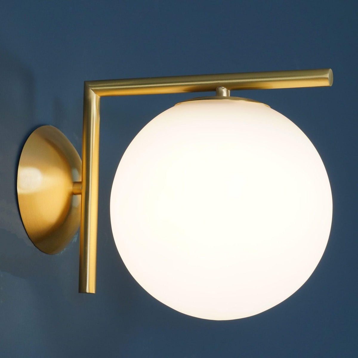 Blown Glass Opal Glass Wall Lamp - view 26