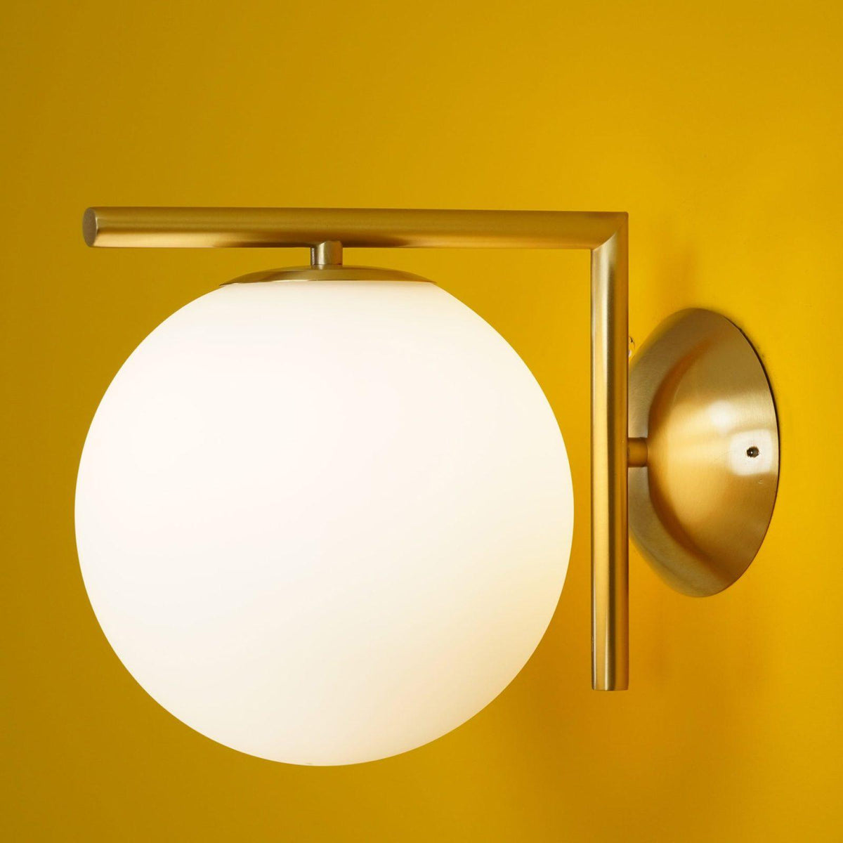 Blown Glass Opal Glass Wall Lamp - view 22