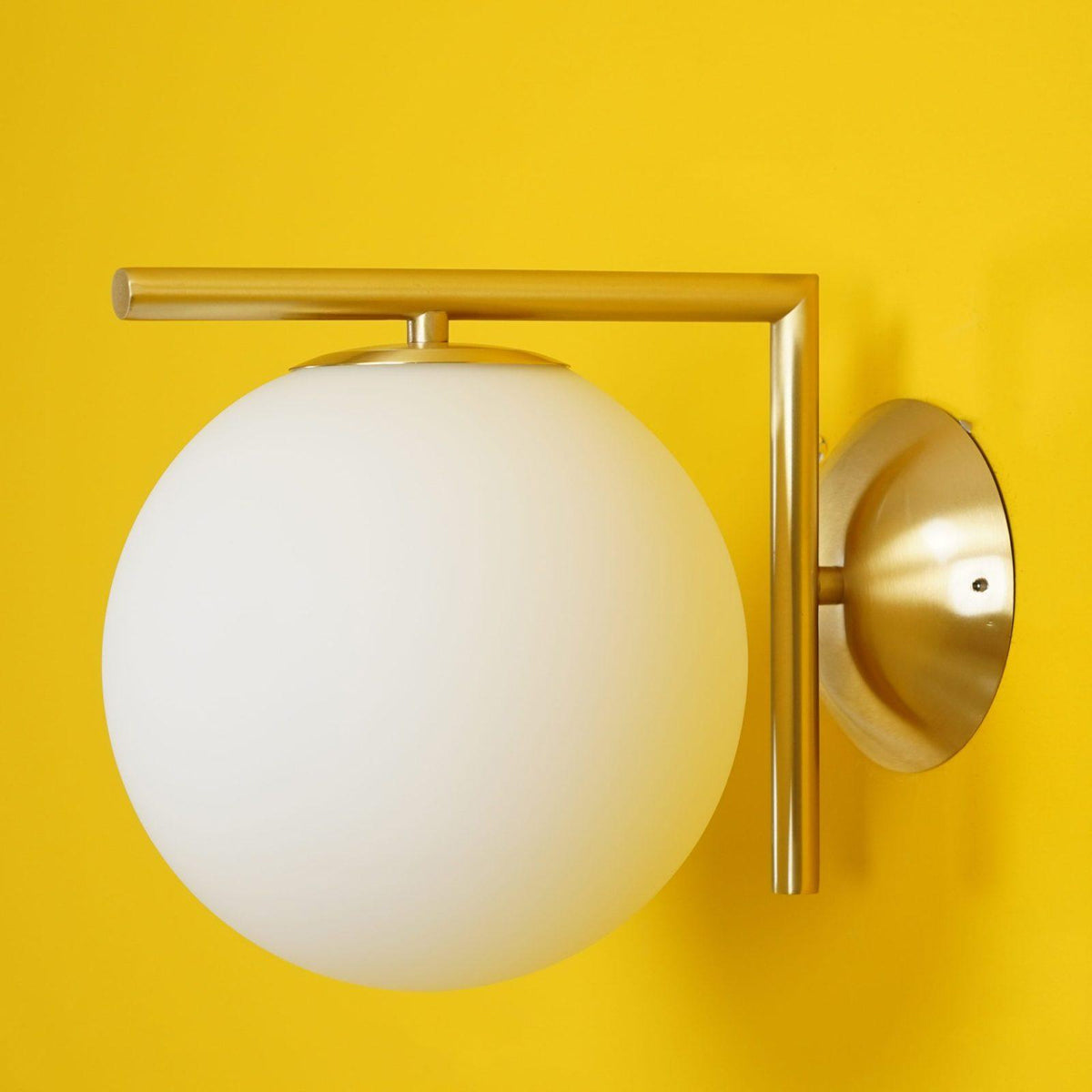 Blown Glass Opal Glass Wall Lamp - view 24
