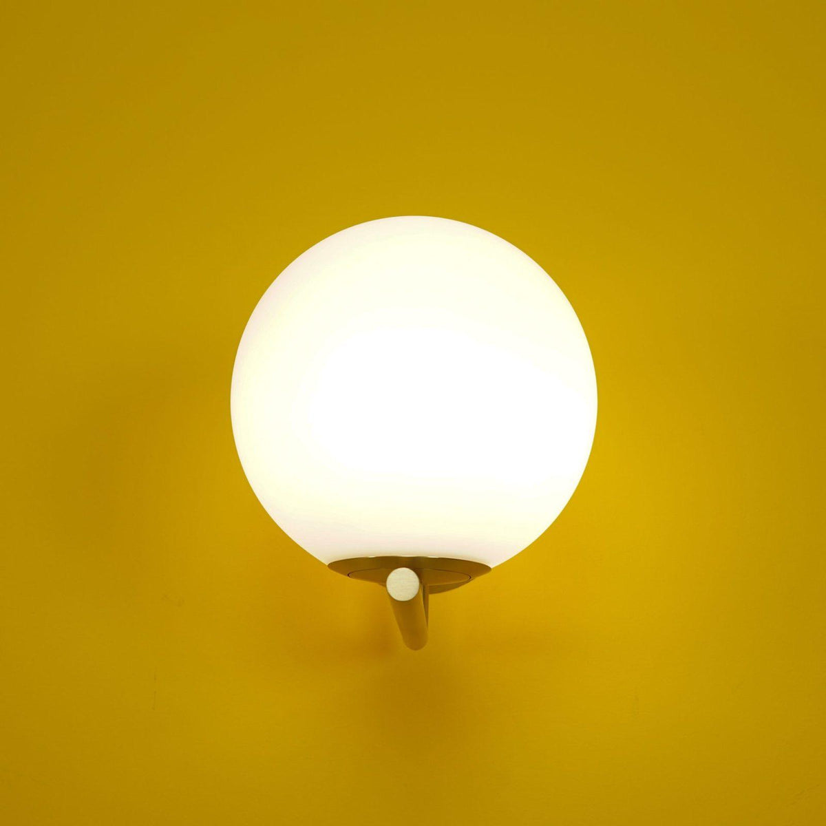 Blown Glass Opal Glass Wall Lamp - view 25