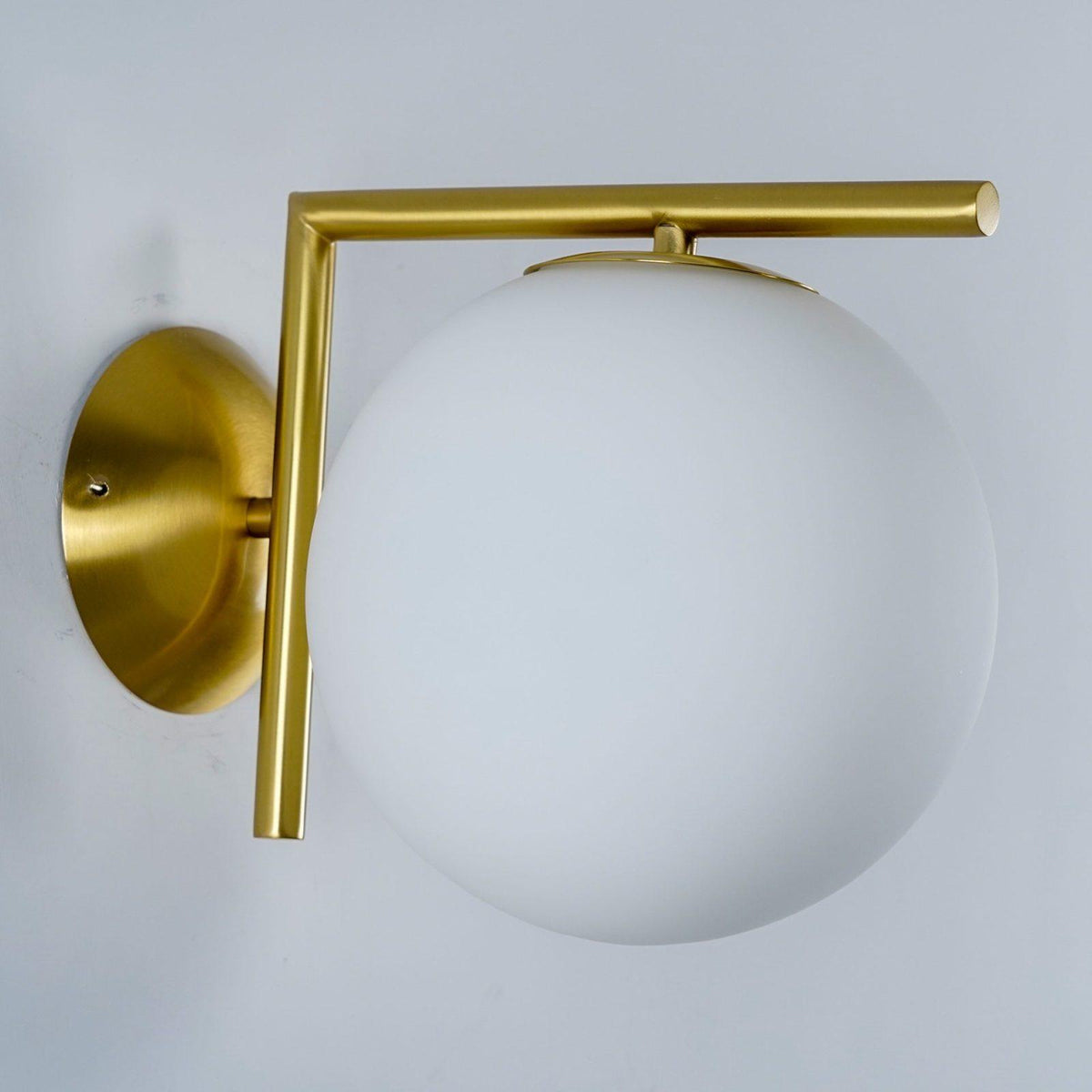 Blown Glass Opal Glass Wall Lamp - view 31
