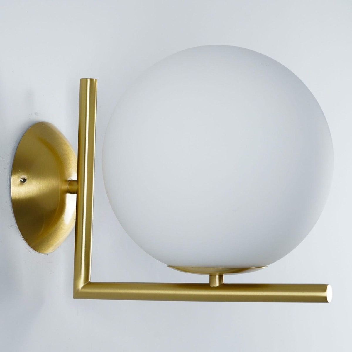 Blown Glass Opal Glass Wall Lamp - view 17