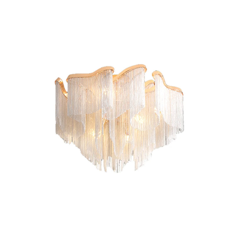 Cadena Chain Tassel Ceiling Light Fixture - view 9