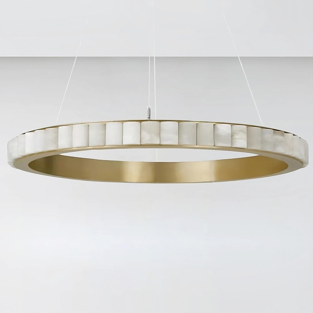 Natural Marble Modern Ring Chandelier - view 3