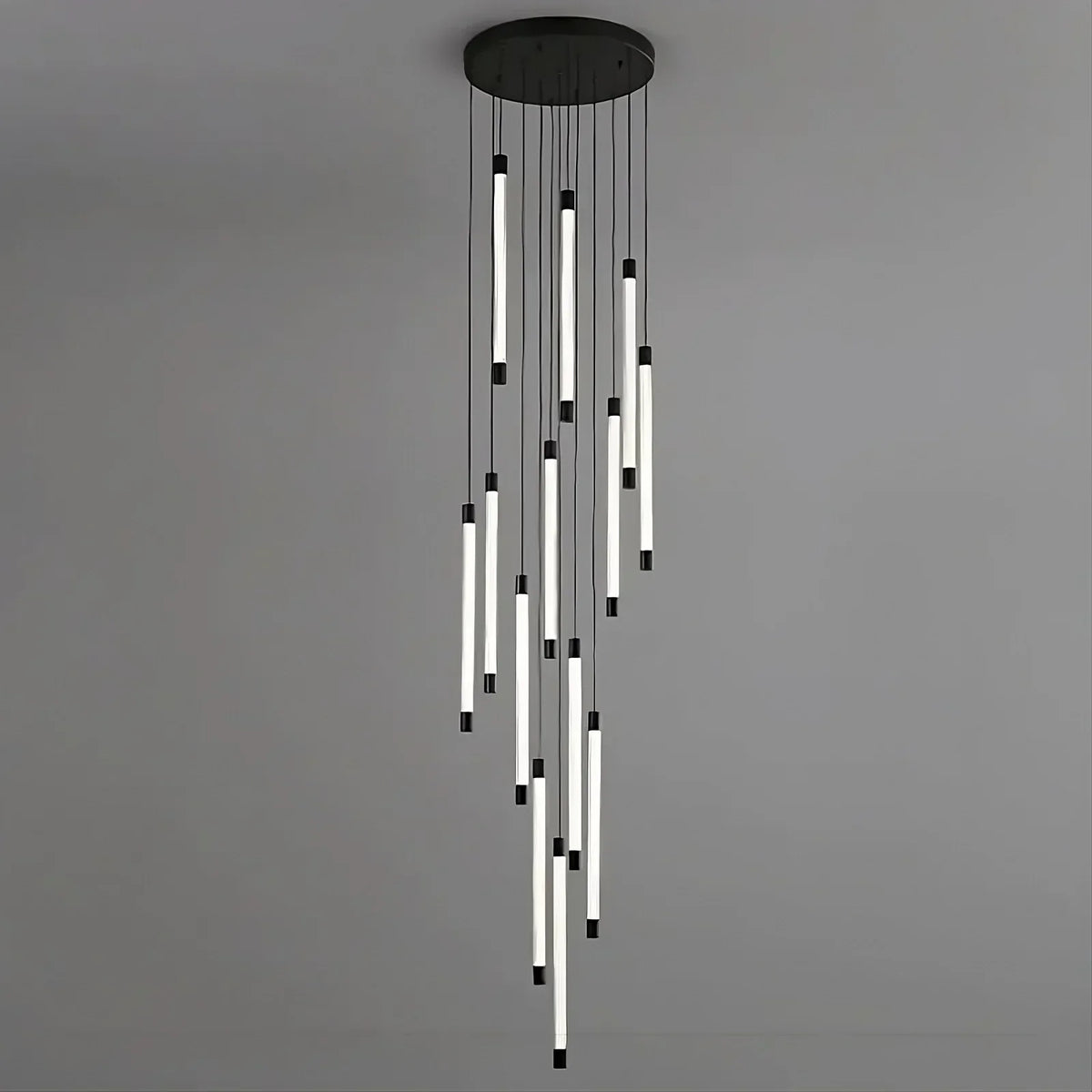La Barra Staircase Foyer Chandelier, Black - view 2