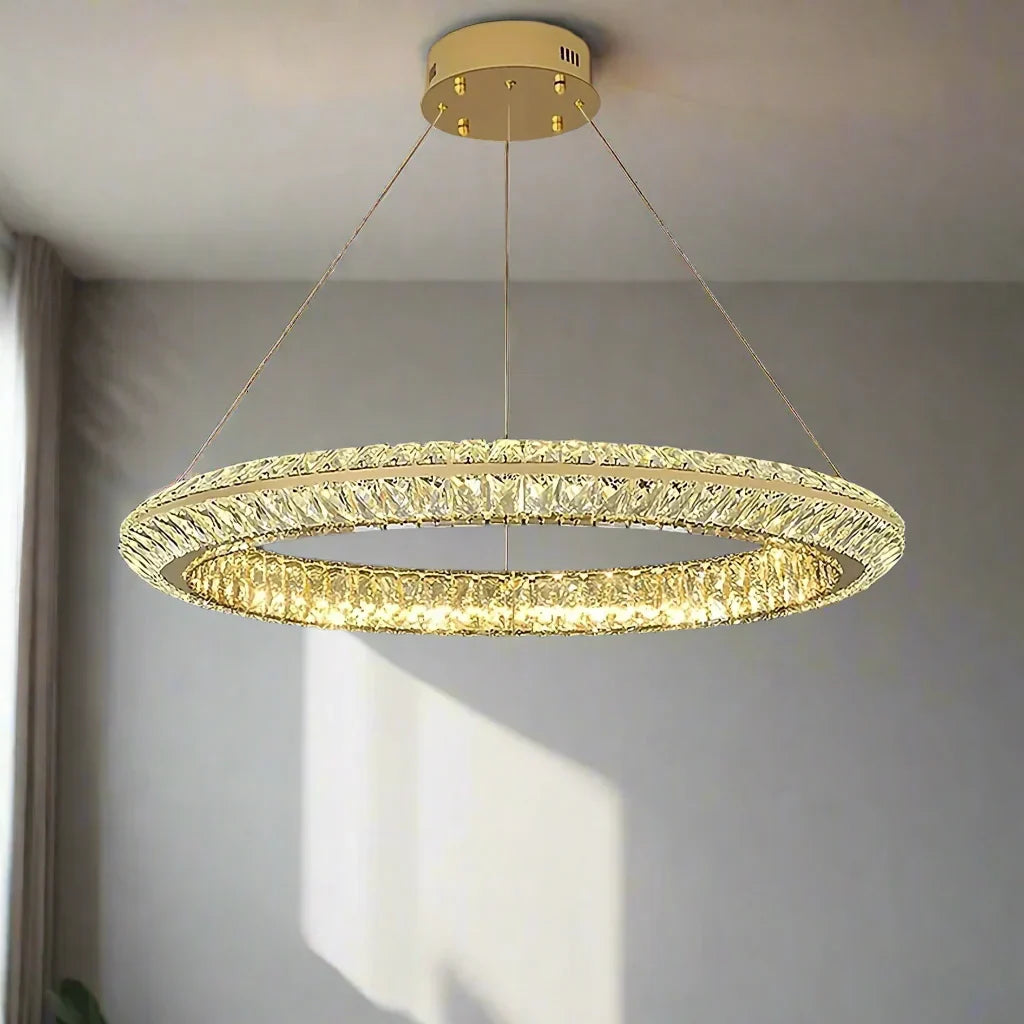 Bacci Crystal Modern Ceiling Light Fixture