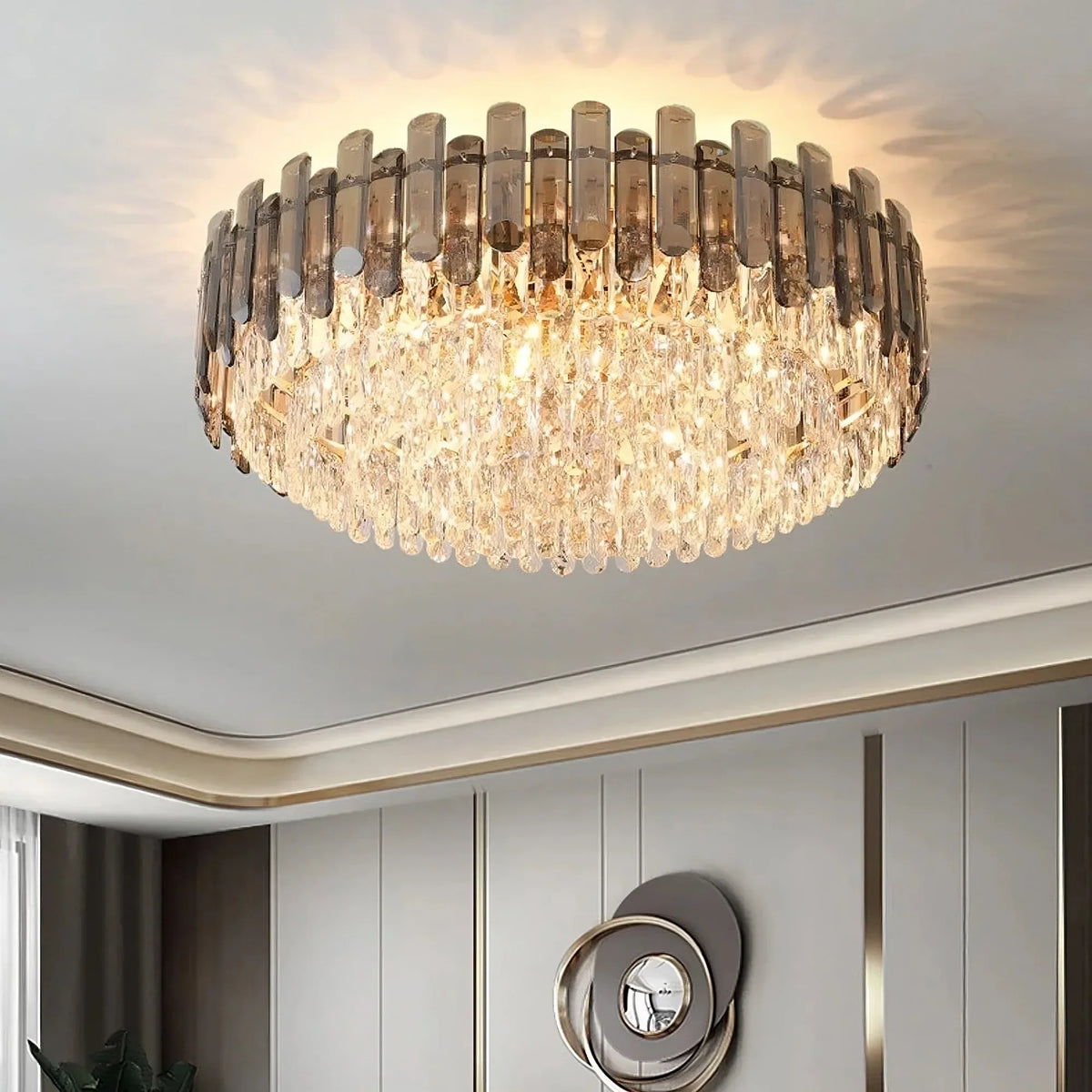 Venice Flush Mount Crystal Chandelier - view 2