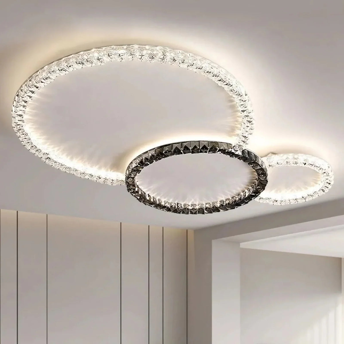Rossini Flush Mount Crystal Ceiling Light Fixture - view 2