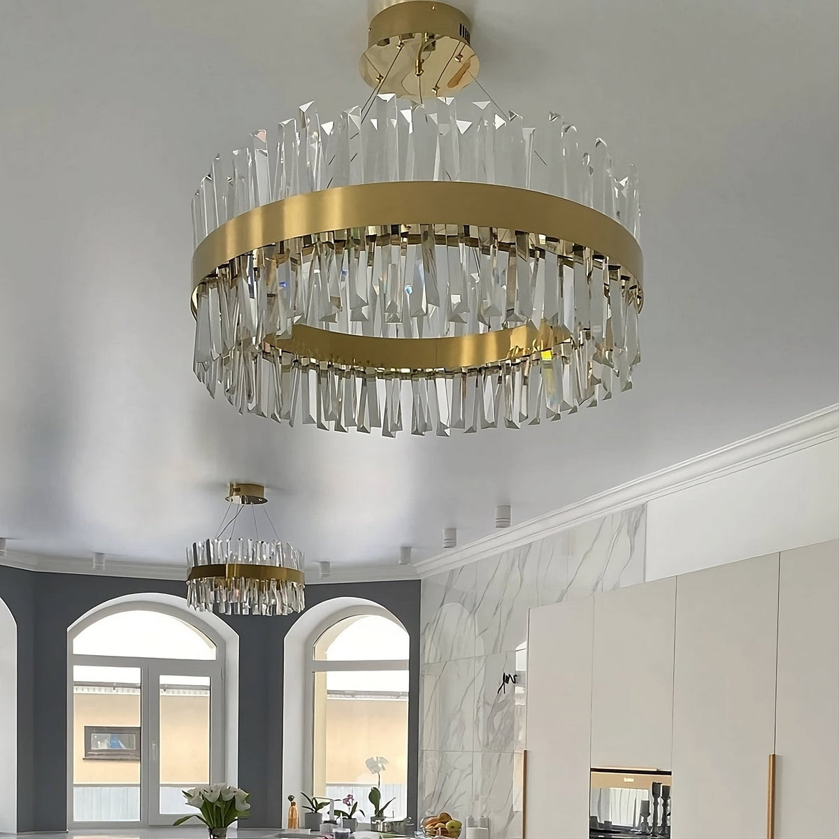 Calvi Crystal Modern Chandelier - view 7