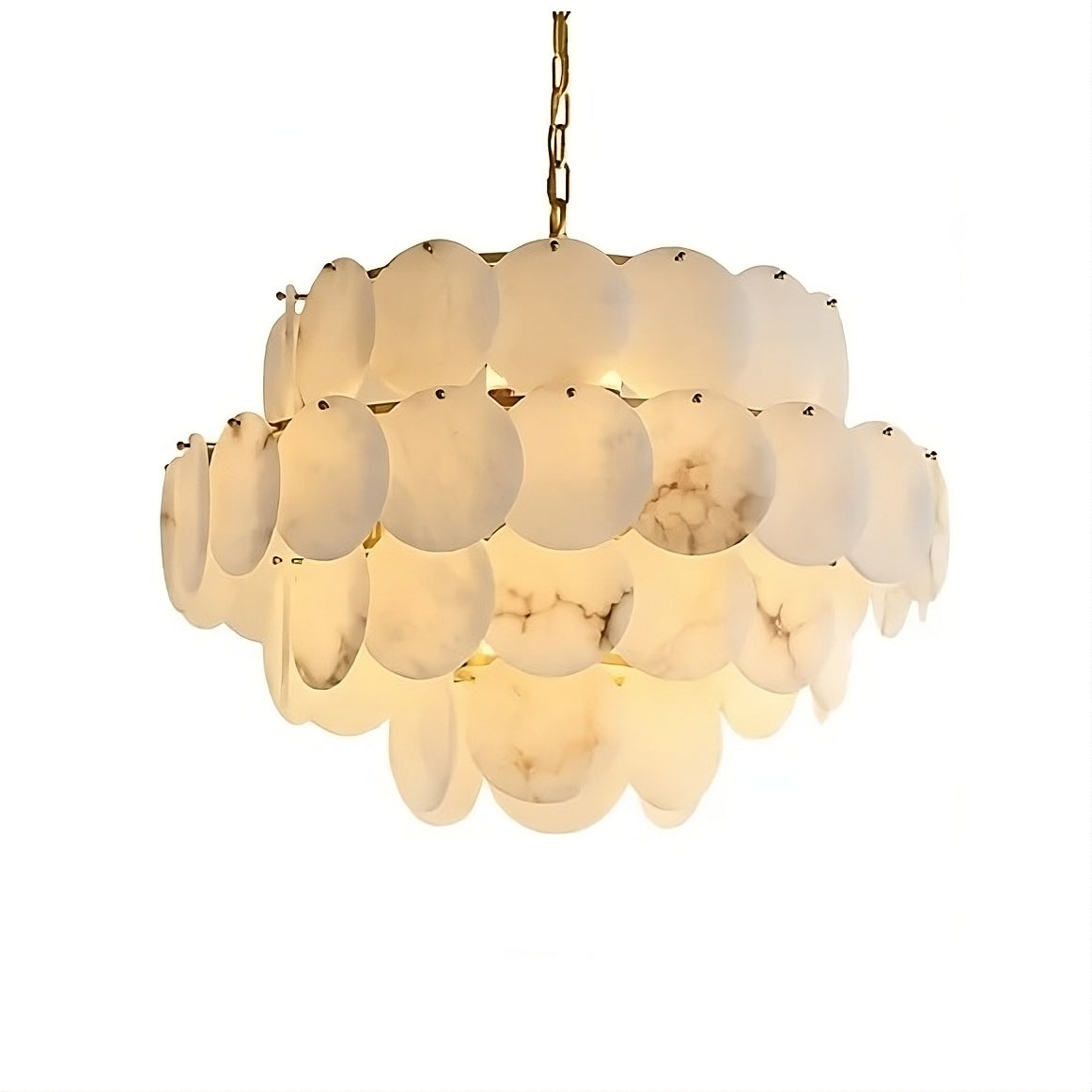Moonshade Natural Marble Modern Chandelier 1 - view 10