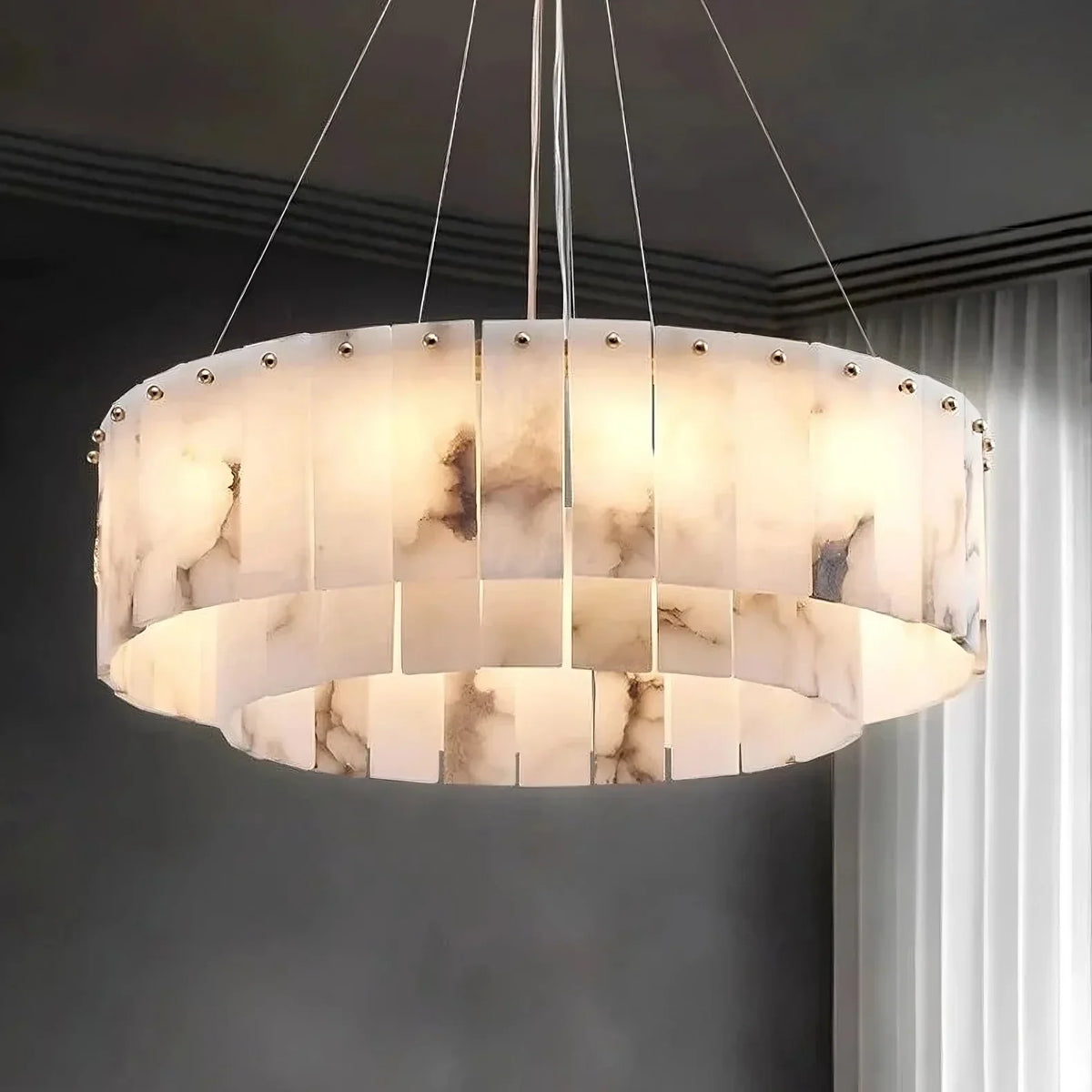 Moonshade Natural Marble Chandelier - view 2