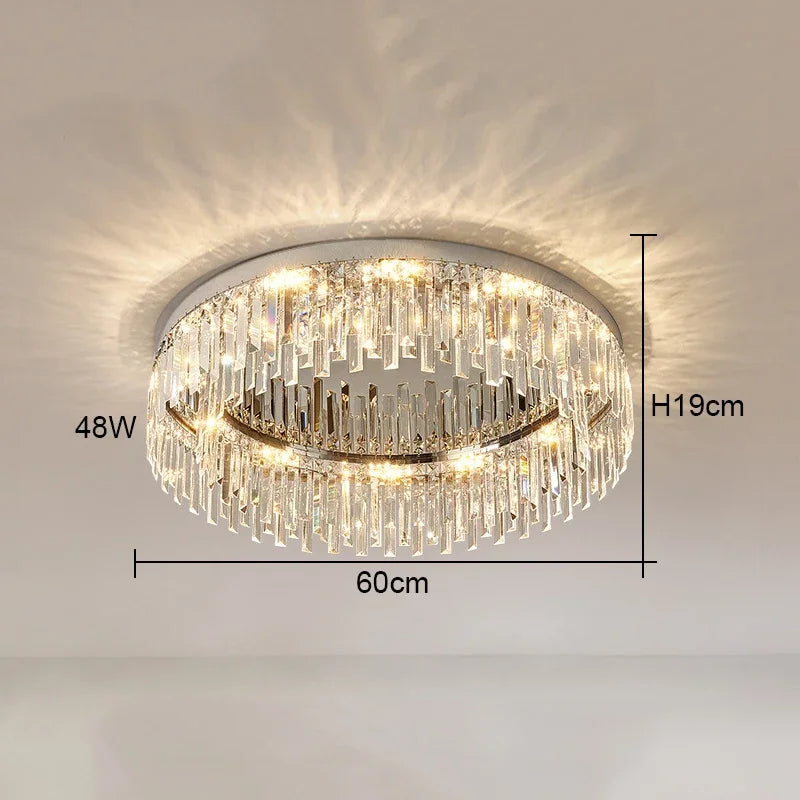 Gio Flush Mount Crystal Ceiling Light - view 7