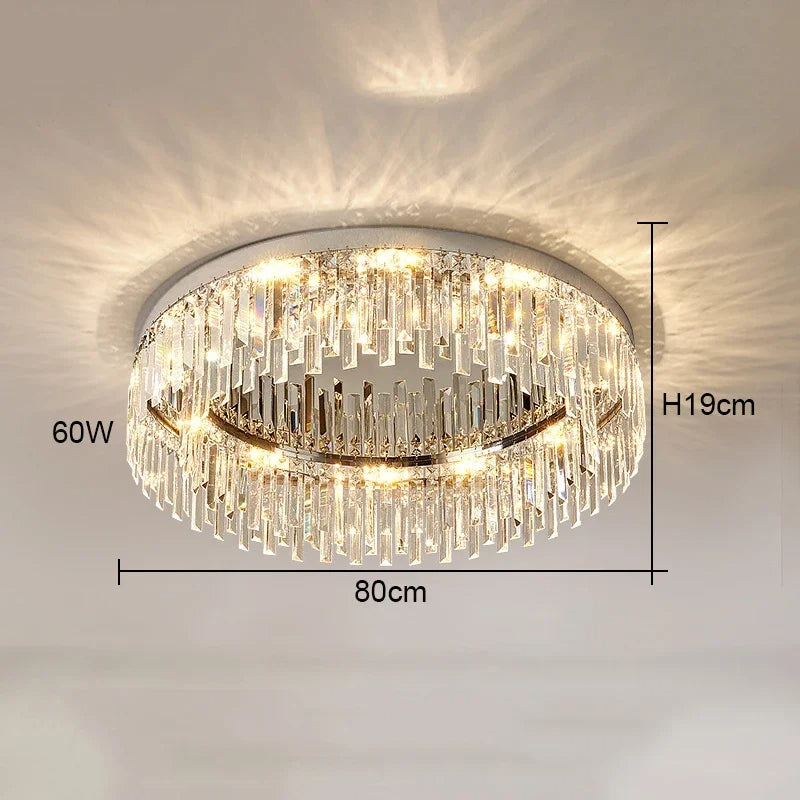 Gio Flush Mount Crystal Ceiling Light - view 8