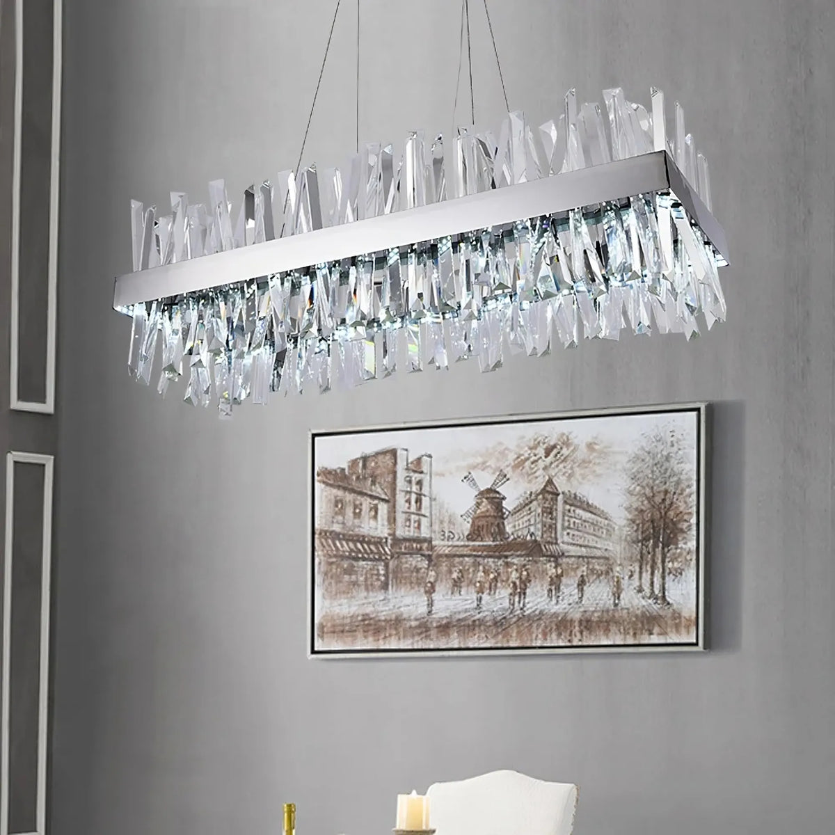 Calvi Crystal Dining Room Chandelier - view 4