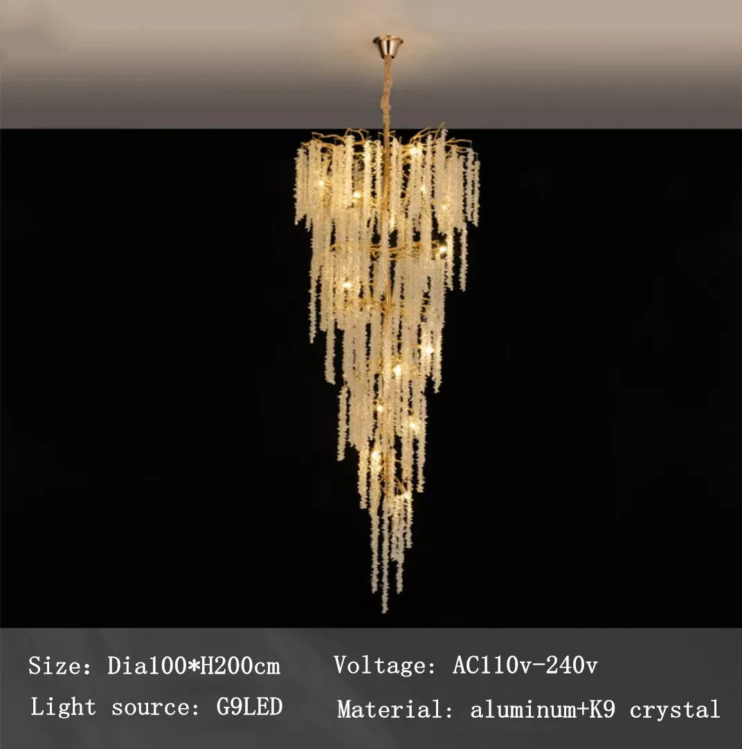 Albero Crystal Foyer Chandelier - view 5