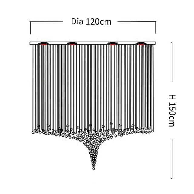 Piovere Multi Pendant Chandelier - view 9
