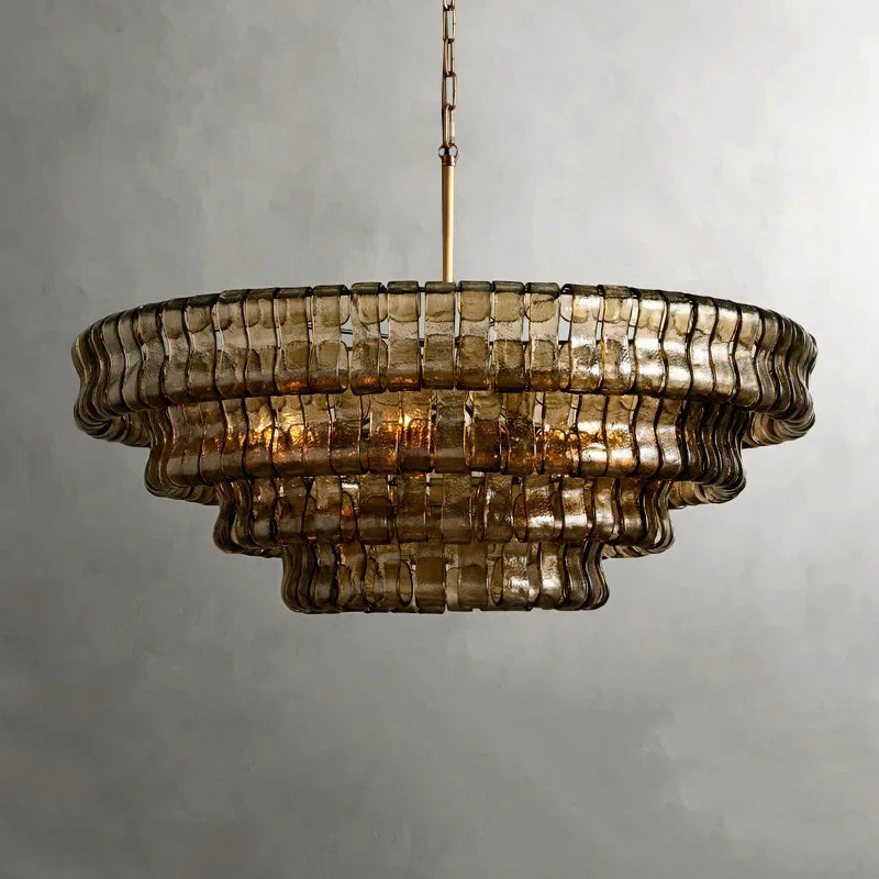 Riviera Vintage French Crystal Chandelier