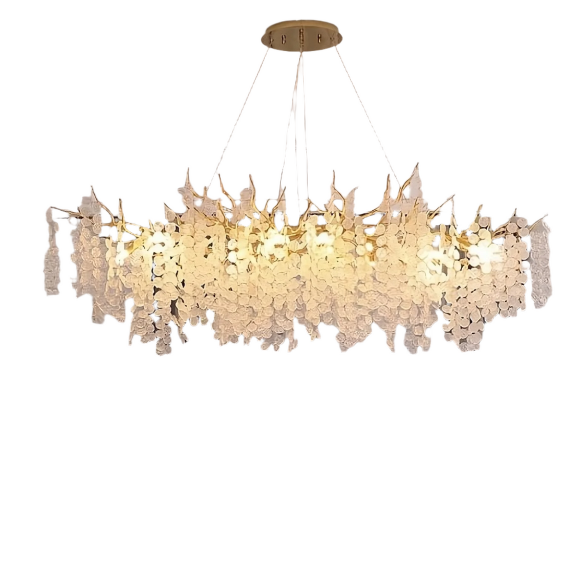Albero Frost Glass Dining Room Chandelier - view 5