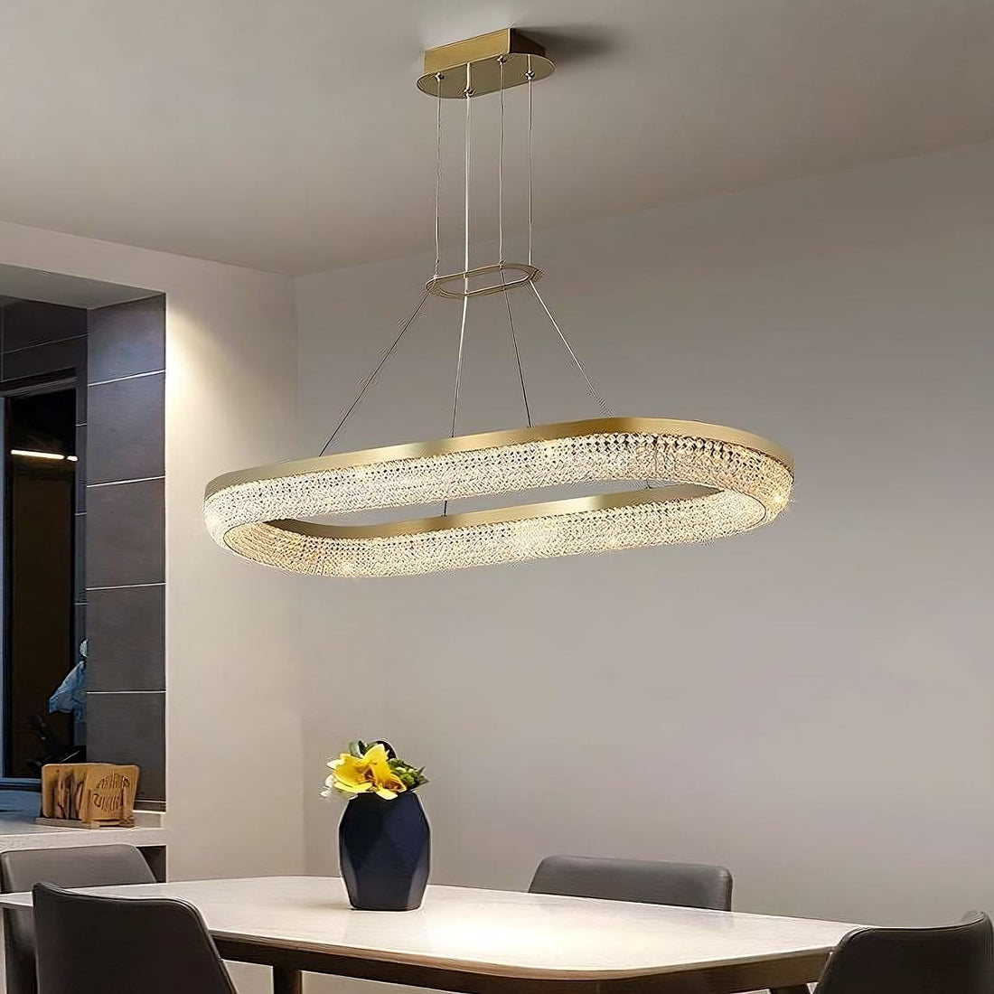 Bergamo Crystal Dining Room Chandelier 1