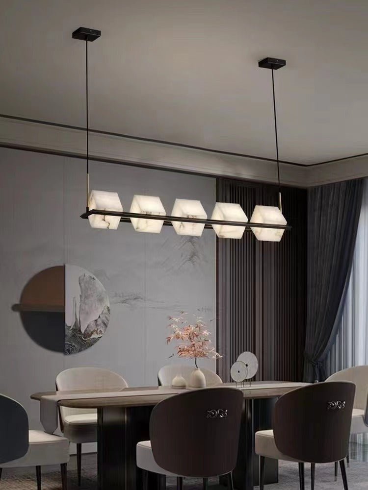 Alabaster Square Box Chandelier - view 40