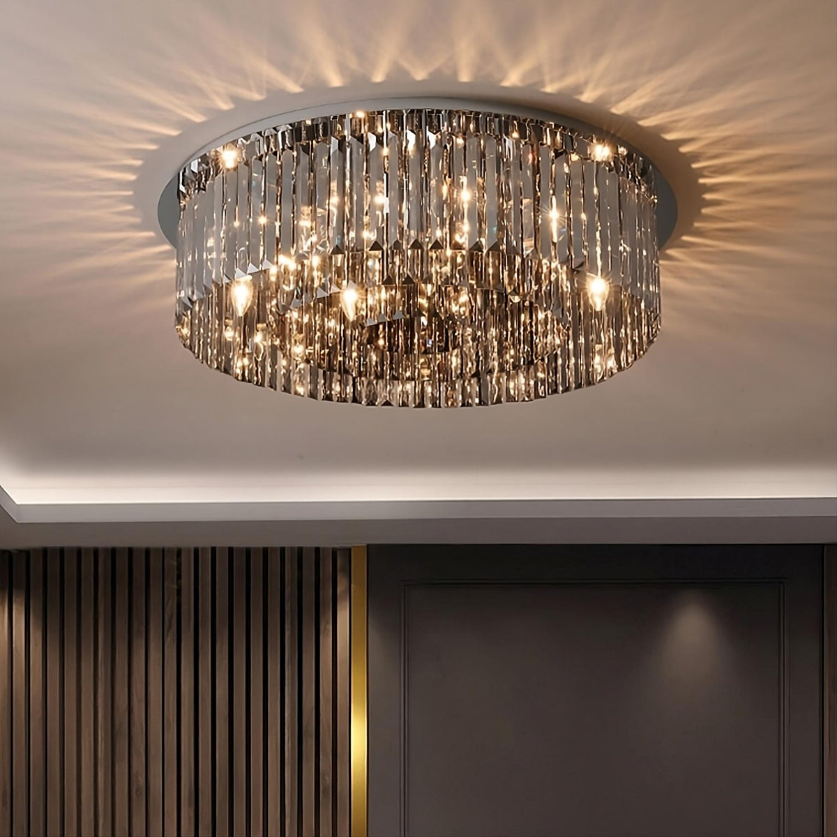 Gio Crystal Flush Mount Light Fixture - view 3