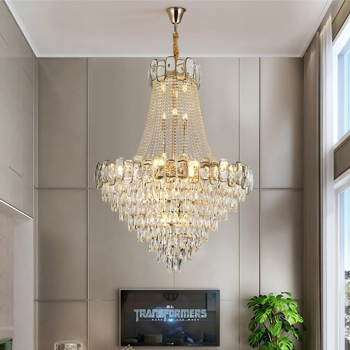 Castel 39" Contemporary Chandelier