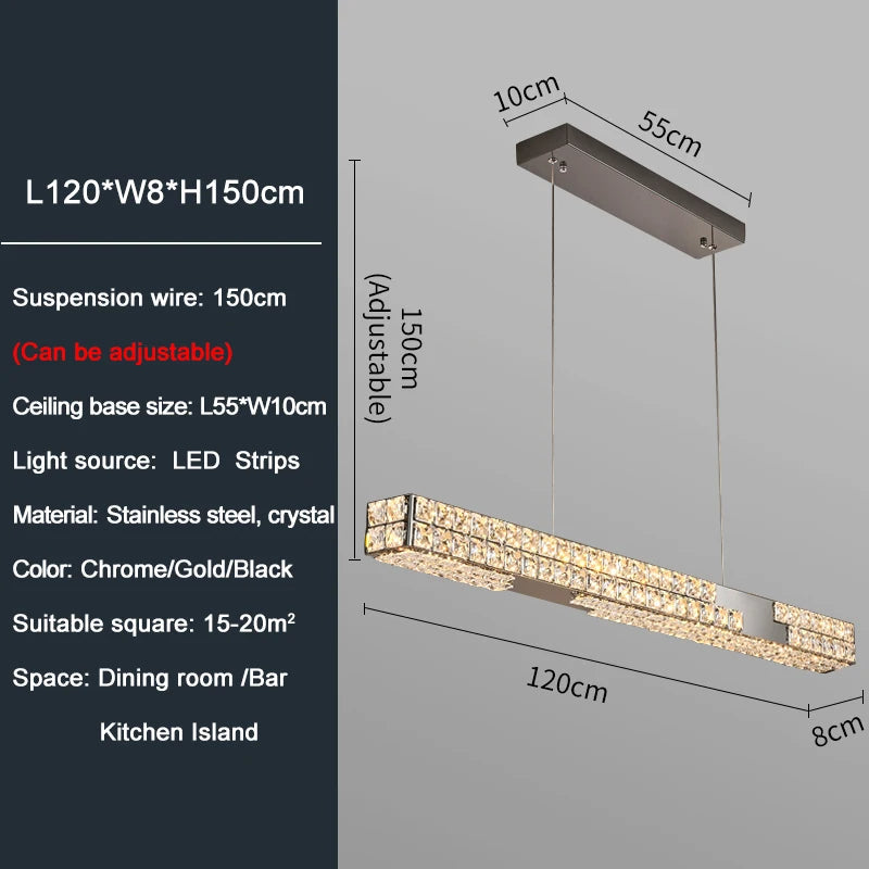 Bacci Crystal Dining Room Chandelier - view 6