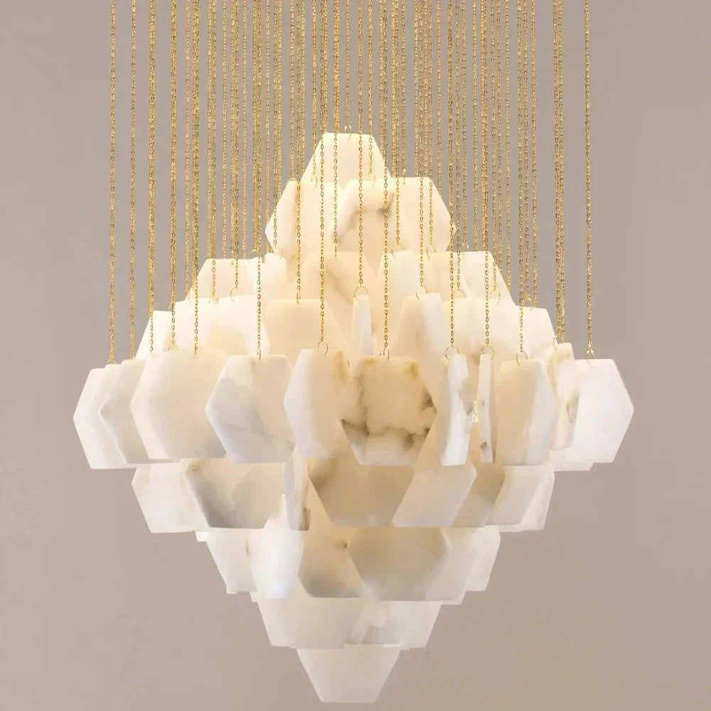 Moonshade Natural Marble Modern Chandelier - view 5