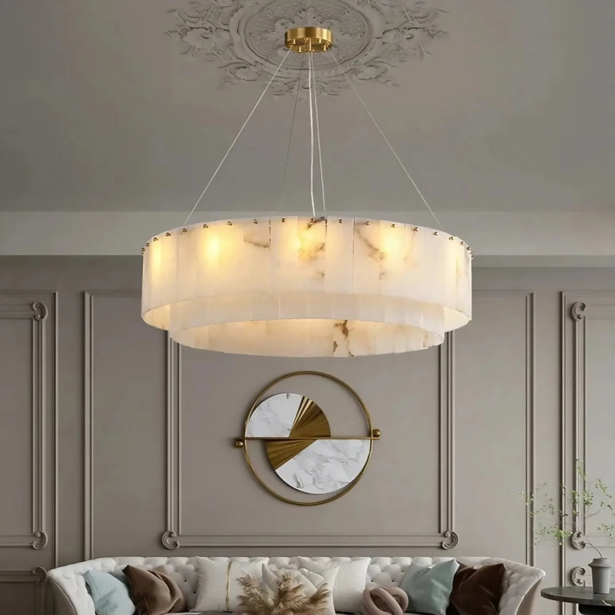 Moonshade Natural Marble Chandelier - view 3