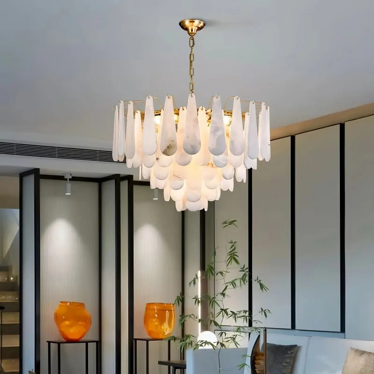 Moonshade Marble Chandelier