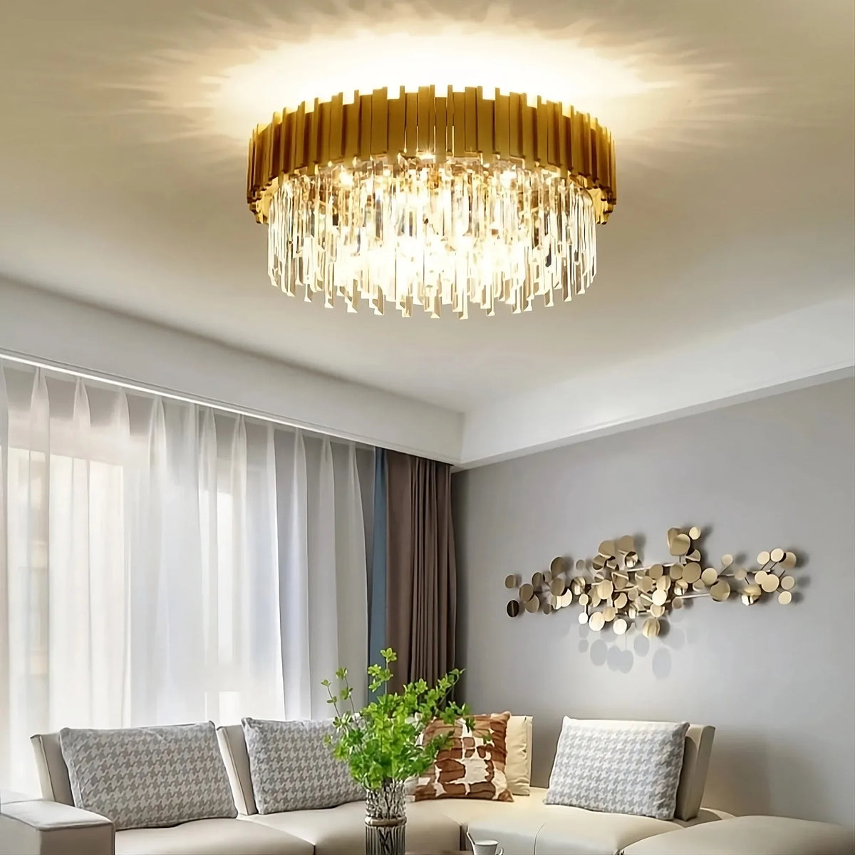 Gio Flush Mount Chandelier - view 2