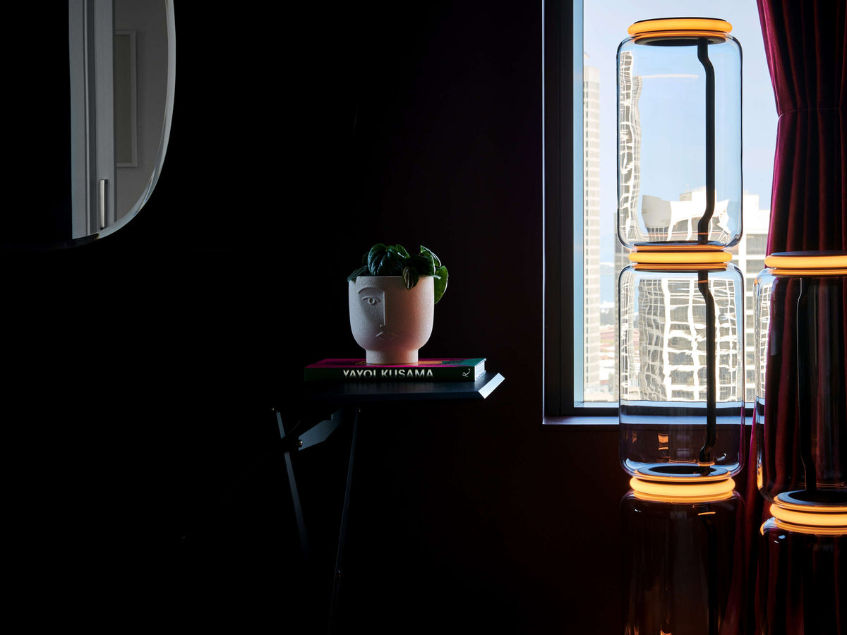 Bamboo Glass Floor Lamp - view 90